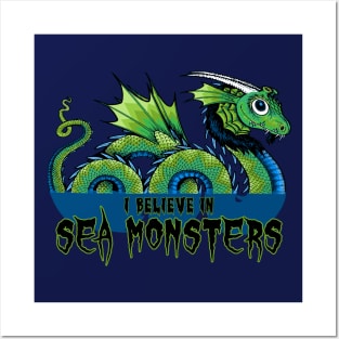 I Believe in Sea Monsters Posters and Art